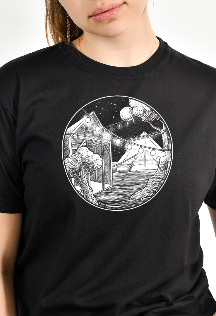 Cyroline Frauen  Print-T-Shirt Festival