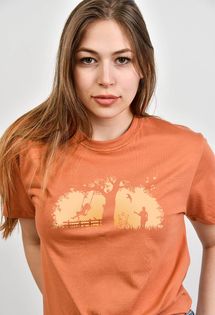 Cyroline Frauen  Print-T-Shirt Idyllicious