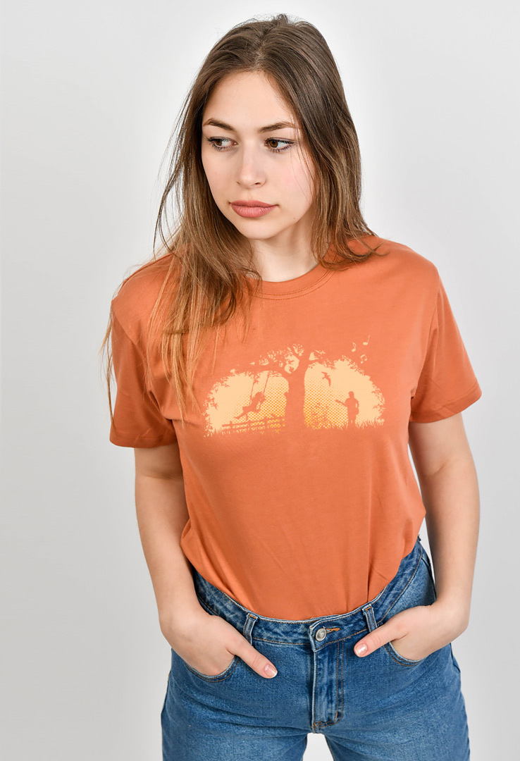Cyroline Frauen  Print-T-Shirt Idyllicious
