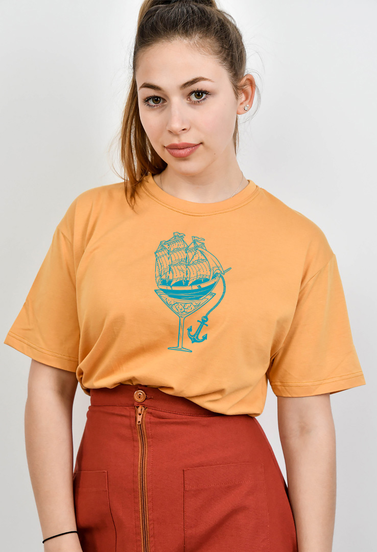 Cyroline Frauen  Print-T-Shirt  martini ahoi