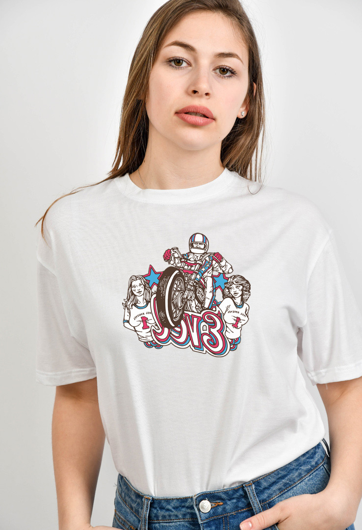 Cyroline Frauen  Print-T-Shirt  evel