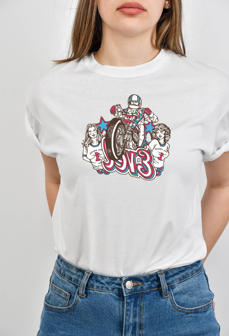 Cyroline Frauen  Print-T-Shirt  evel