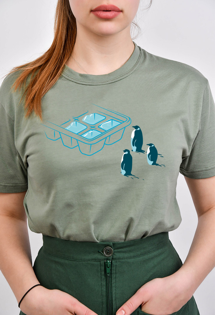 Cyroline Frauen  Print-T-Shirt  Pinguin Exil