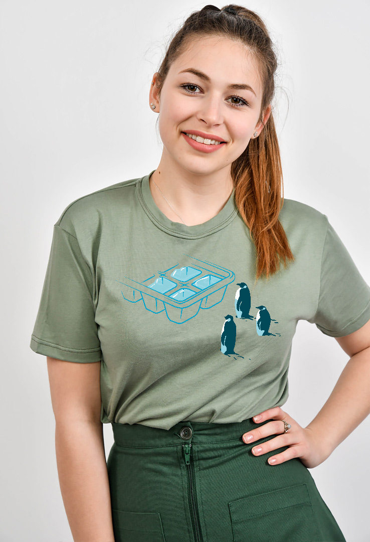 Cyroline Frauen  Print-T-Shirt  Pinguin Exil