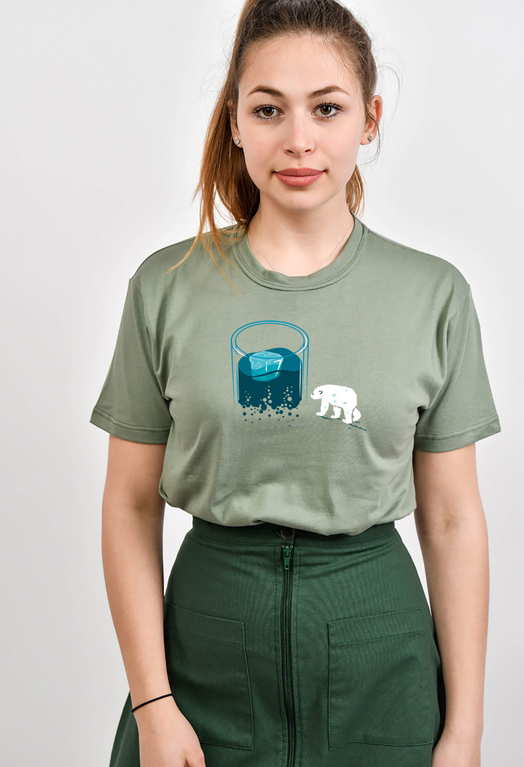 Cyroline Frauen  Print-T-Shirt   Eisbär Exil