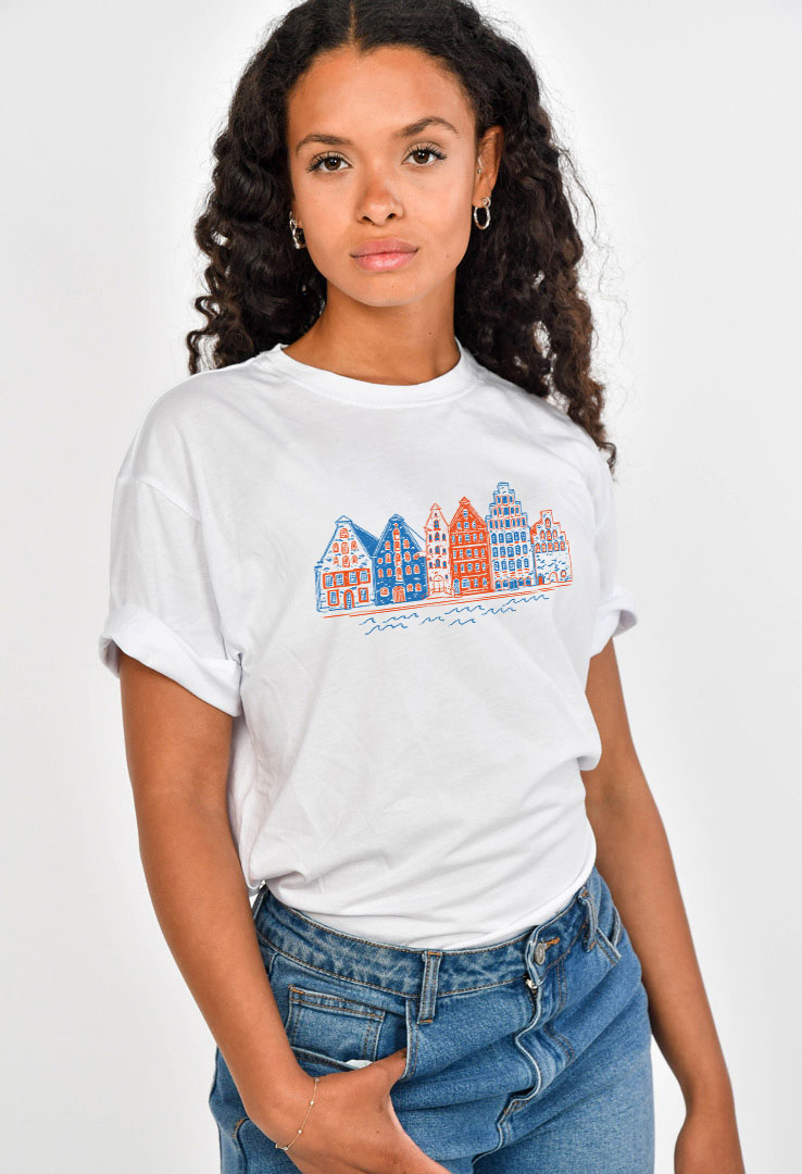 Cyroline Frauen  Print-T-Shirt Lübeck Salzspeicher