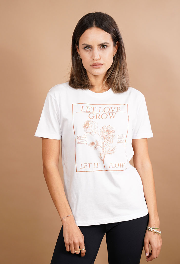 Print-Shirt "let love grow"