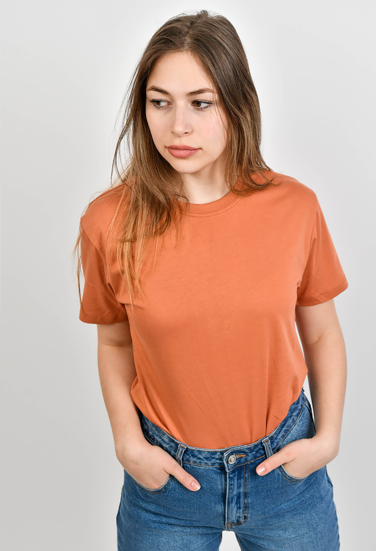 nachhaltiges Frauen  Basic-T-Shirt aus Baumwolle und Modal   cyro cooper