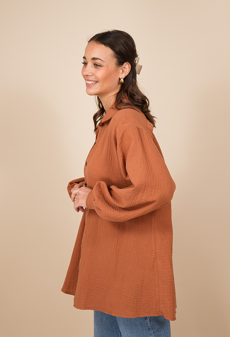 Oversize Musselinbluse "Catch the breeze”