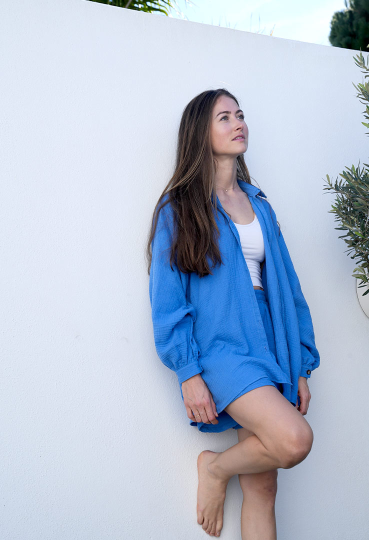 Oversize Musselinbluse "Catch the breeze”