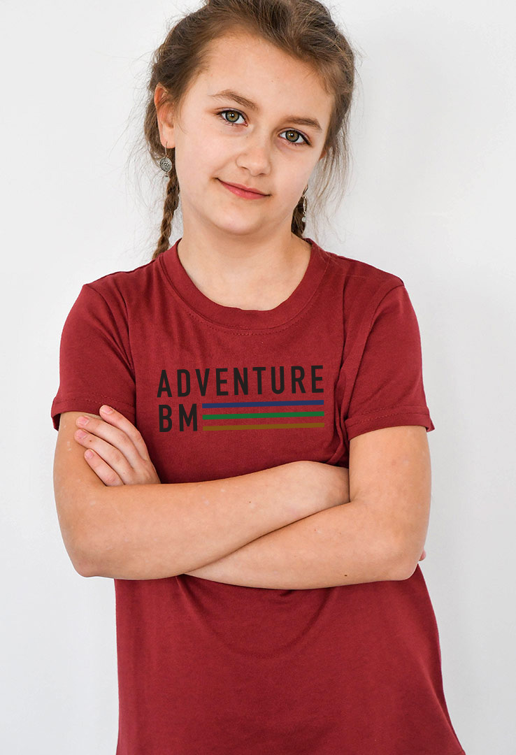 T-Shirt rot mit Print "Adventure"