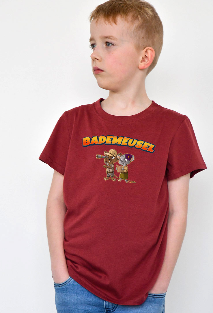 T-Shirt rot mit Print "Safari"