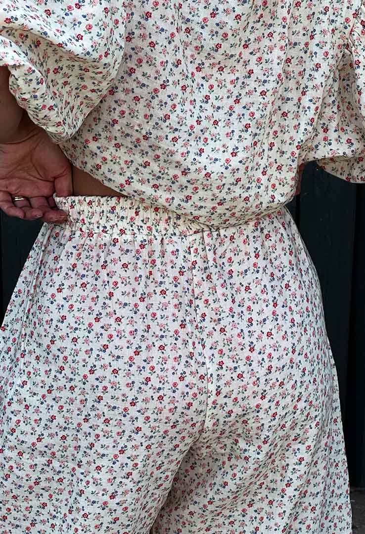 Culotte en fibres recyclées mélangées imprimée Artemis Rose Smoon - Femme | Place des Tendances