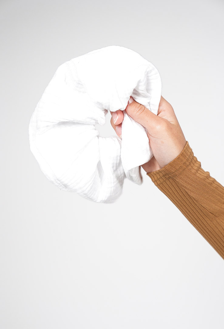 Scrunchie aus Musselin extra groß