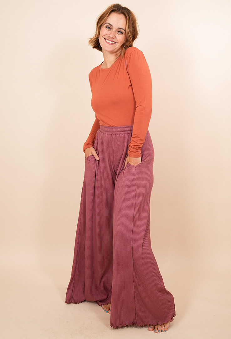 "Cutie Rib" weite Loungehose