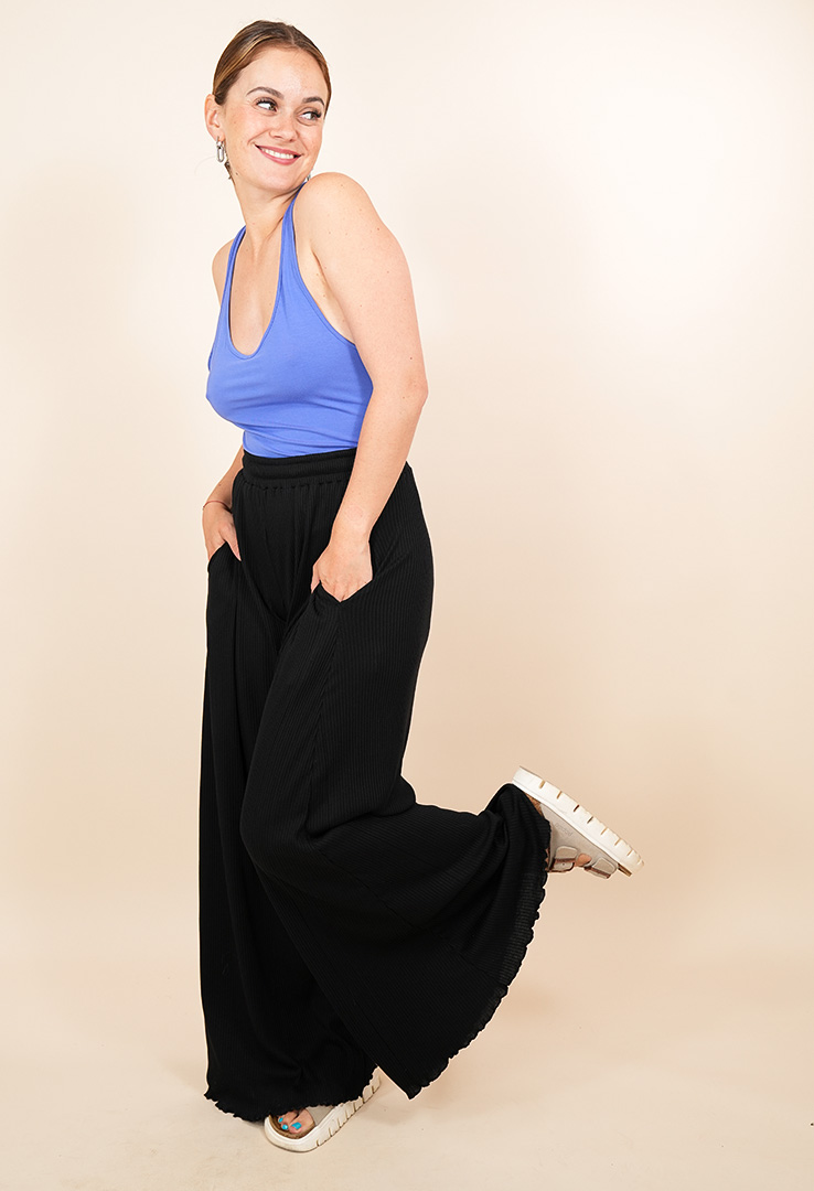 "Cutie Rib" weite Loungehose