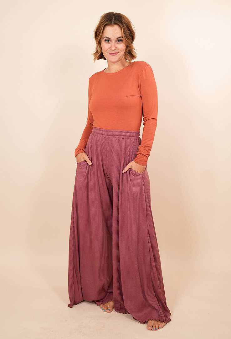 "Cutie Rib" weite Loungehose