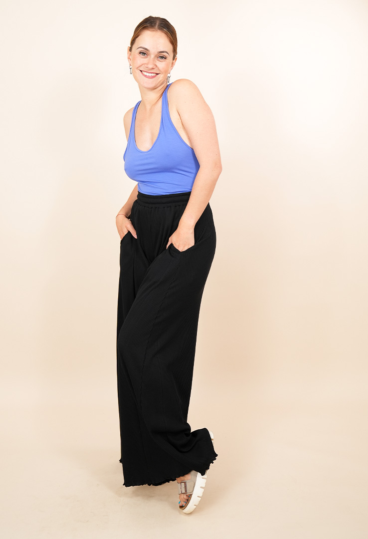 "Cutie Rib" weite Loungehose