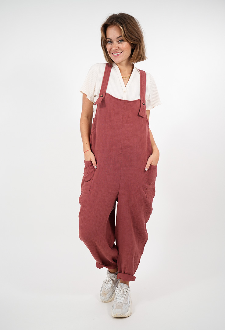 "Rustic Redo" Musselin-Latzhose