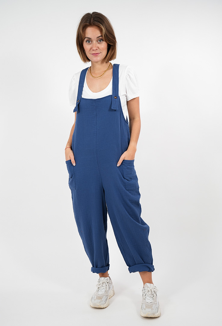 "Rustic Redo" Musselin-Latzhose