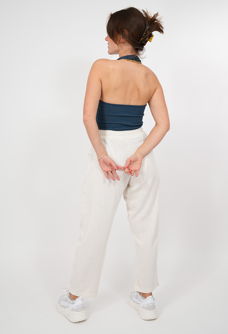 Barrel Fit Leinenhose  