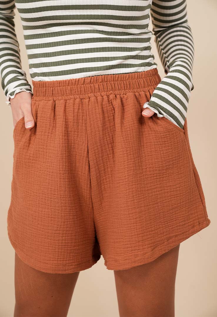 "Breeze Catcher" Musselin-Shorts