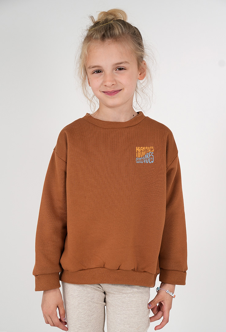 Kinder Sweater " High Five Good Vibes"