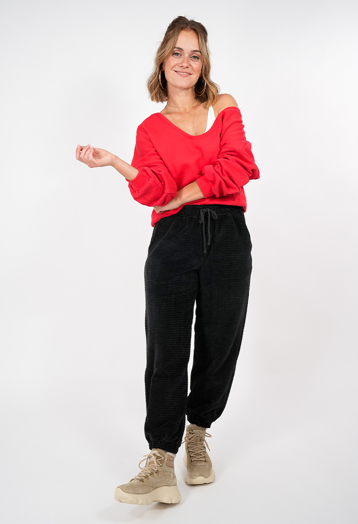 soft ribbed Joggerpants