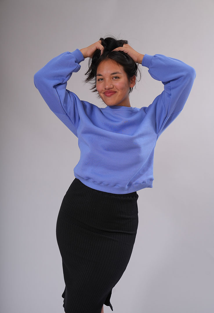 "Twist & Turn" Off-Shoulder Sweater