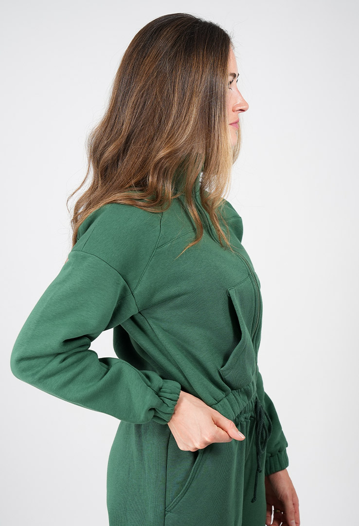 kurze Sweatjacke mit Stehkragen | Maala Fashion