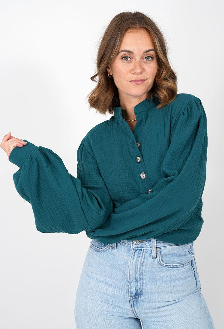 Musselin Bluse "Spring Flow"