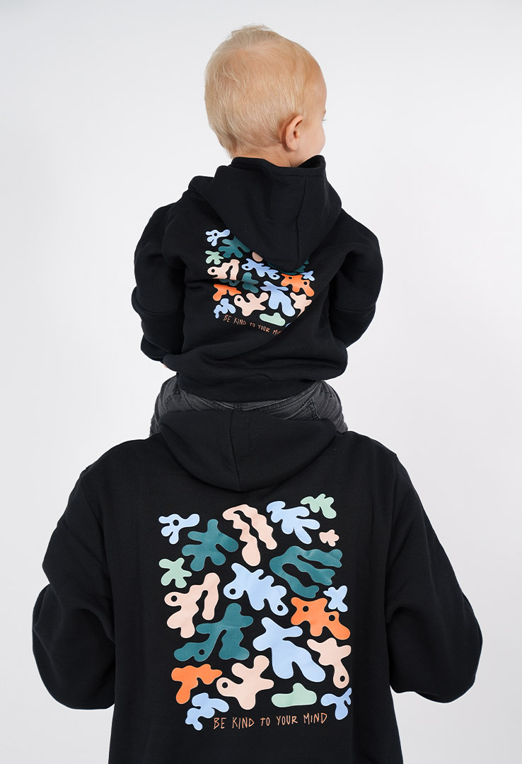 Kapuzen Sweater "Be kind to your Mind"