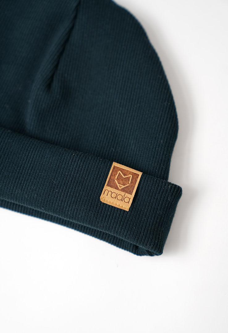 gerippte Beanie Mütze für Kinder