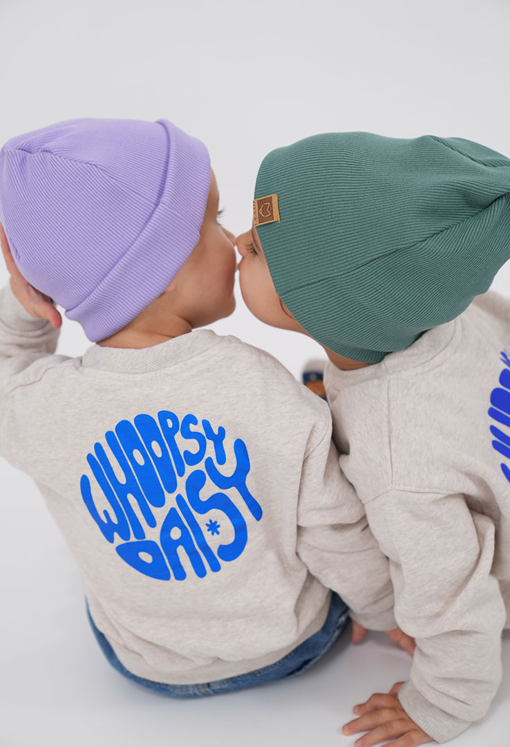 gerippte Beanie Mütze für Kinder