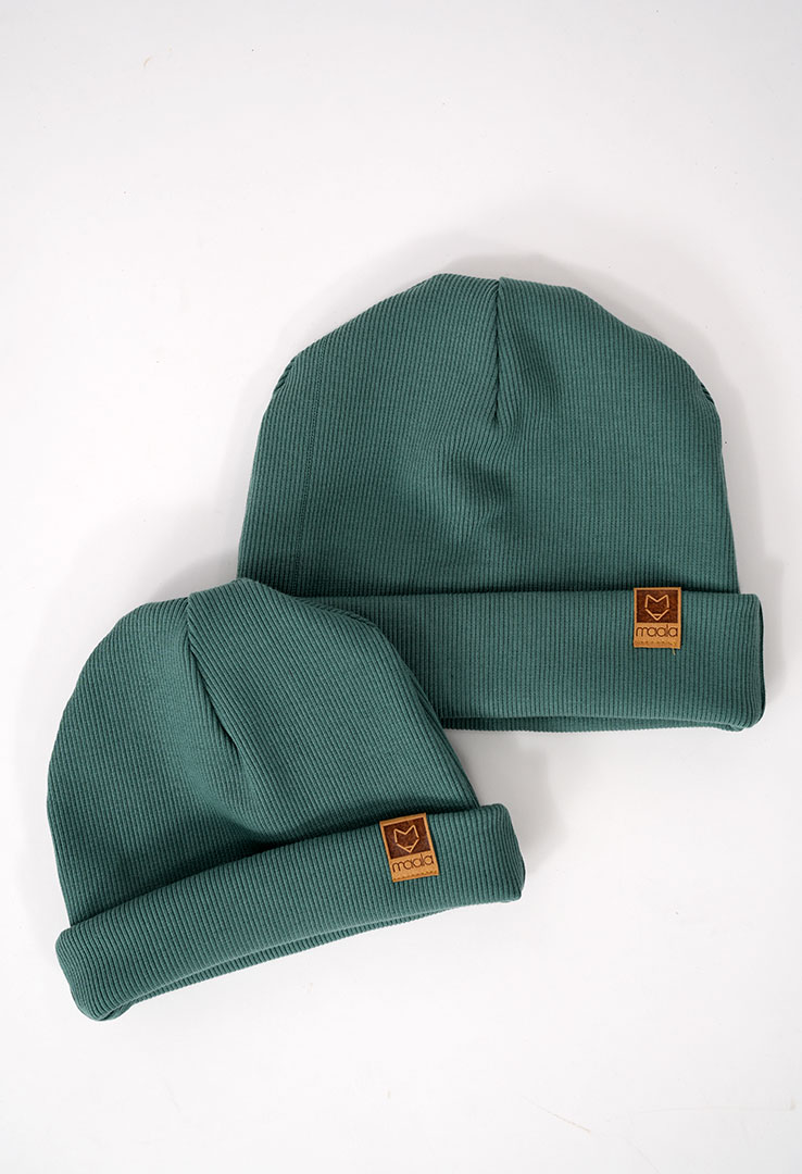 gerippte Beanie Mütze für Kinder