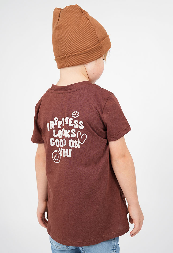 Kinder-Shirt "Happiness look good on you "