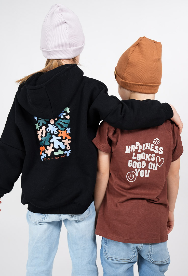 Kinder-Shirt "Happiness look good on you "