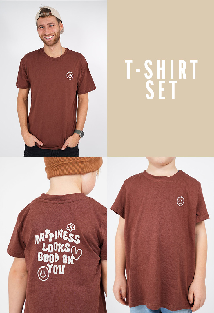 TShirt-Set "Happiness look good on you"