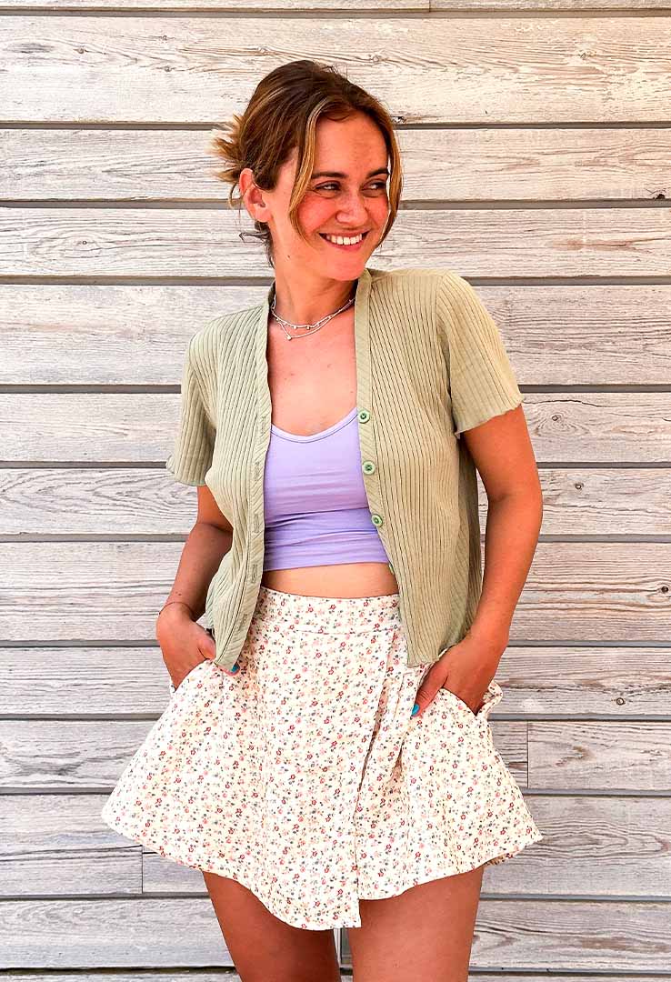 "Chic Explorer" Musselin-Skort 