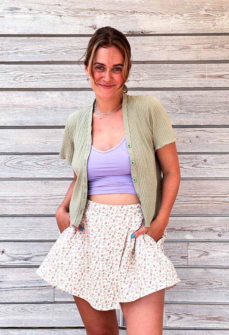 "Chic Explorer" Musselin-Skort 