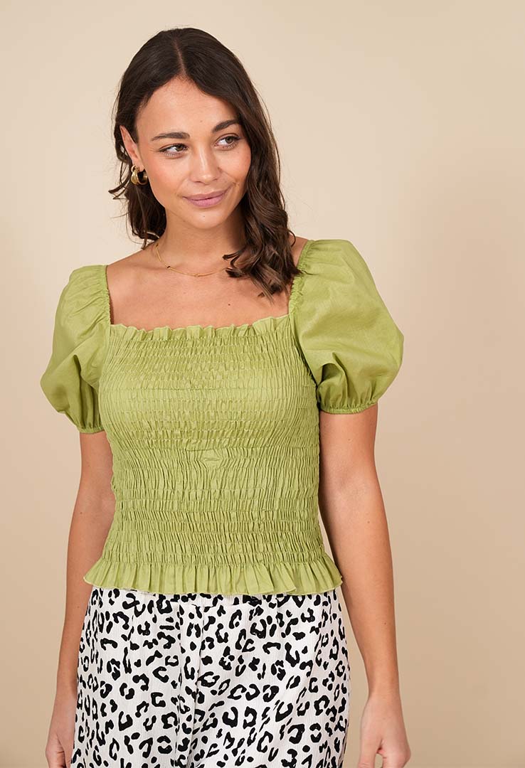 Gesmokte Bluse „Boho Babe“