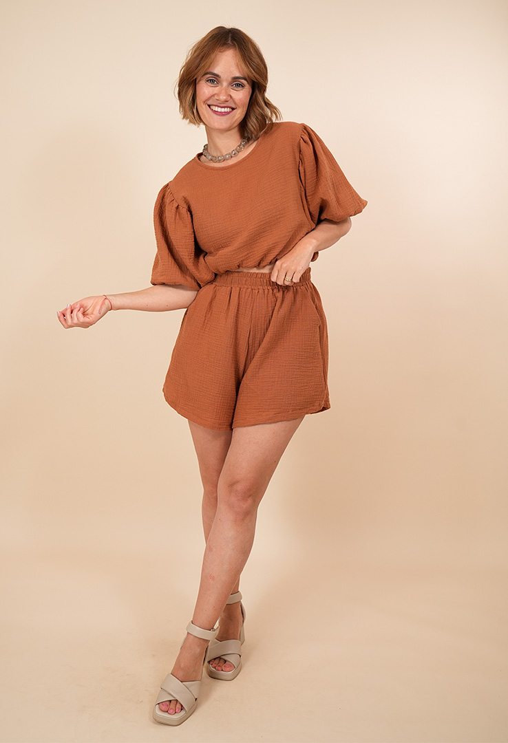 Musselin Shirt „ Sunny Siesta“