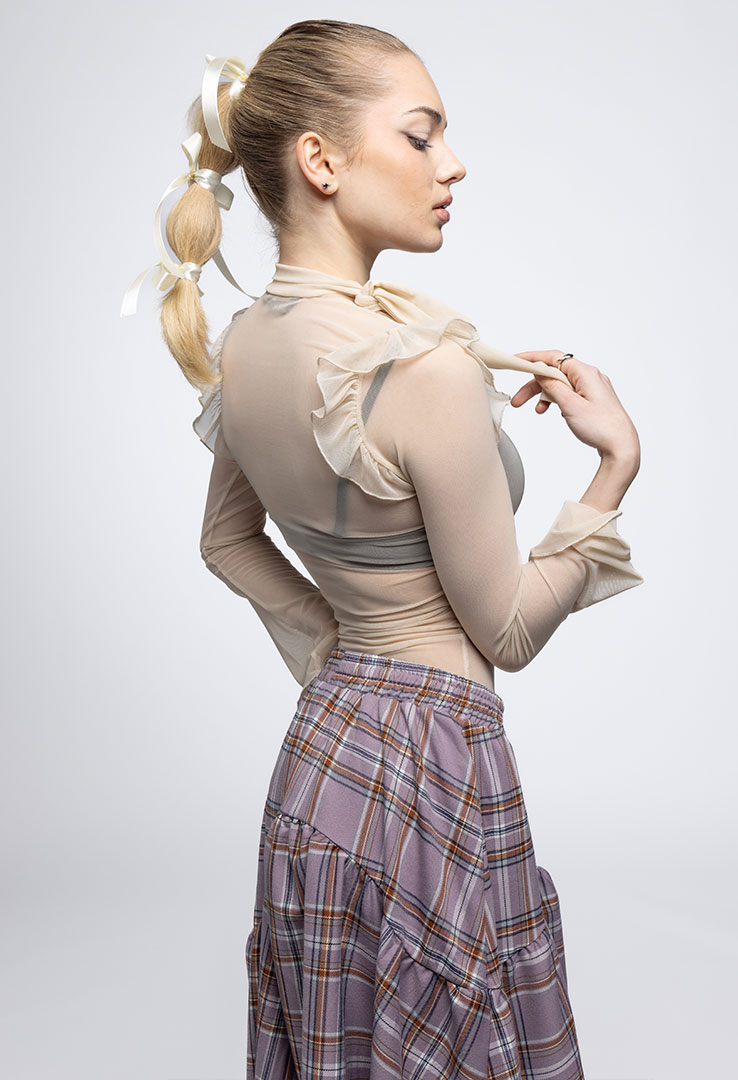 MOOH Mesh Blouse | Spring Collection 2024 | Mooh