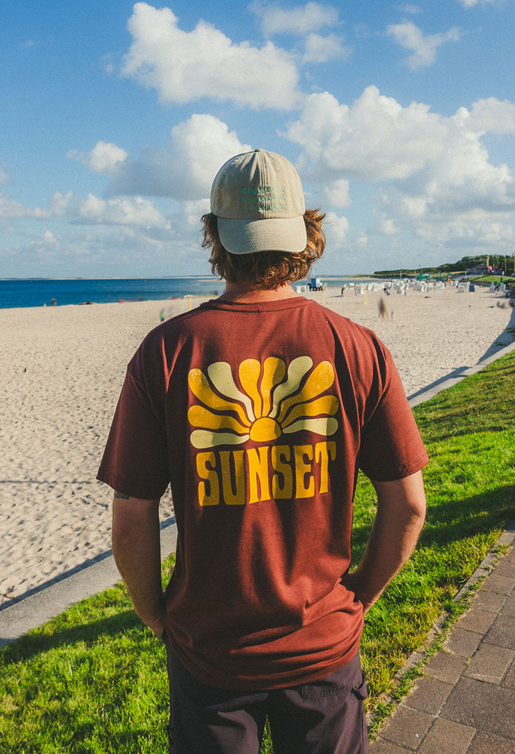 T-Shirt "Sunset" in Cinnamon