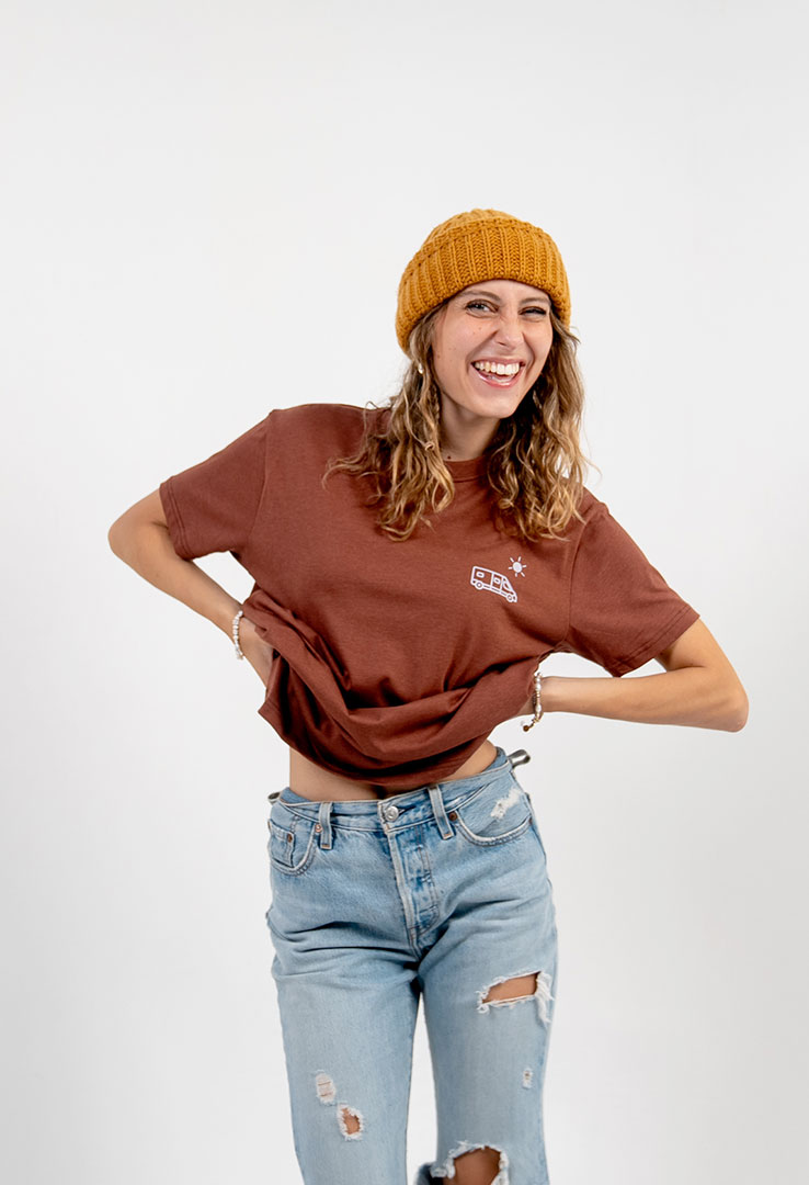 T-Shirt "Wherever you go" in Cinnamon