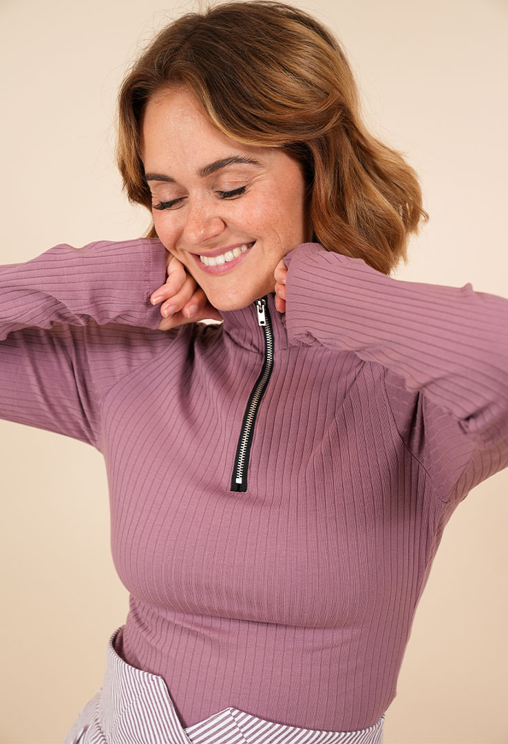 "Zipper Groove" Ripp-Longsleeve