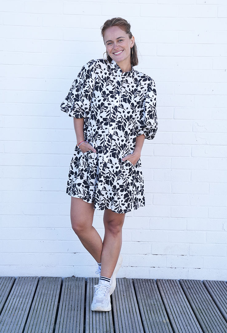 "Floral Dream" Musselin-Kleid