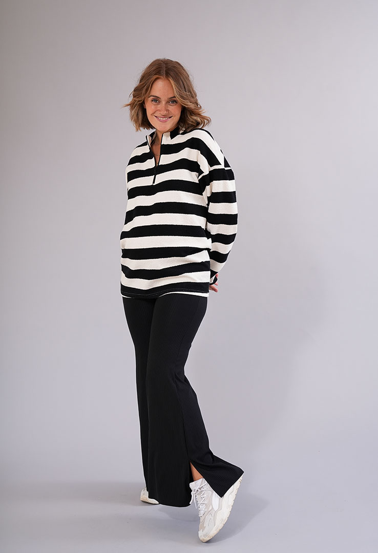 "Stripe It Up" Half-Zip Pullover