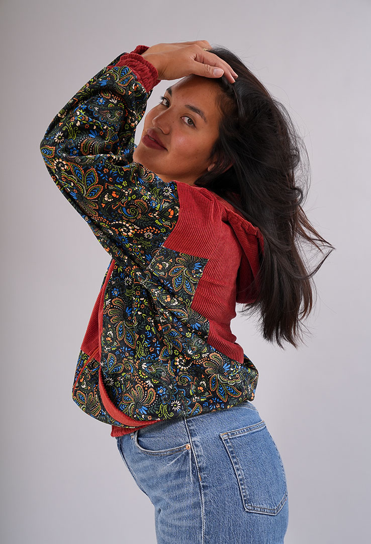 "Velvet Vibes" Cordjacke