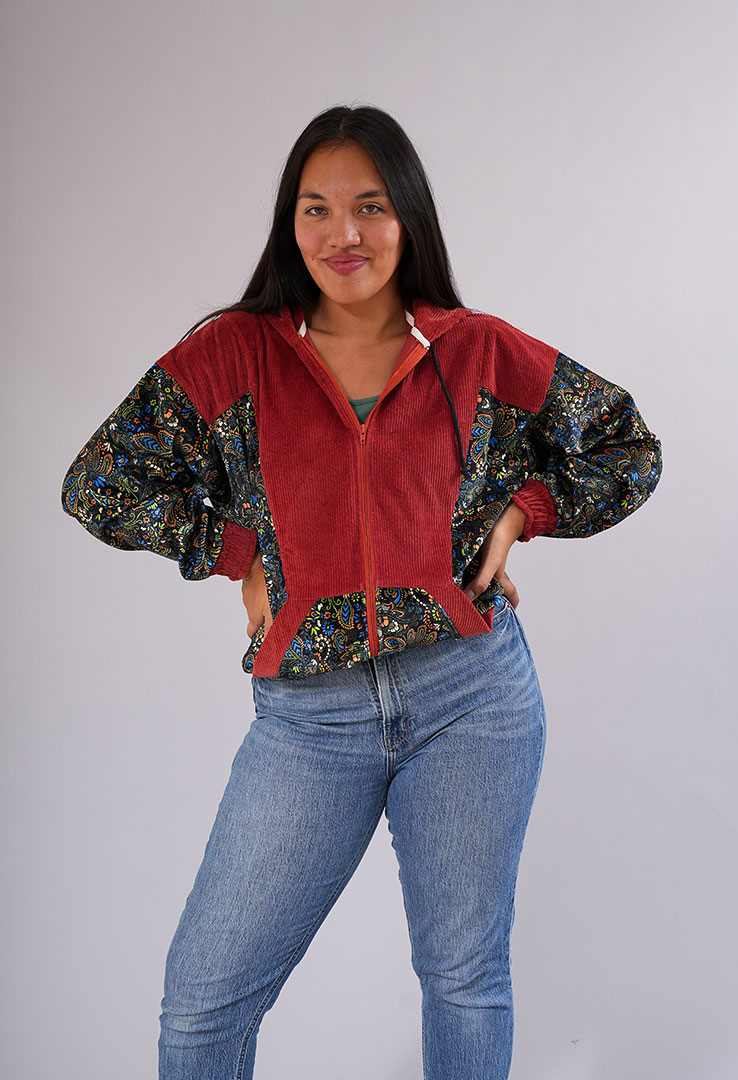 "Velvet Vibes" Cordjacke